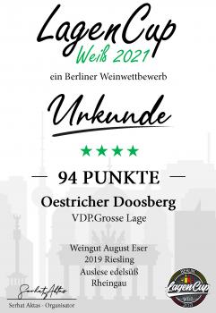 2019 Oestricher Doosberg Riesling Auslese VDP.GROSSE LAGE 0.75l