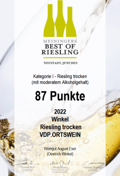2022 Winkel Riesling trocken VDP.ORTSWEIN 0,75l