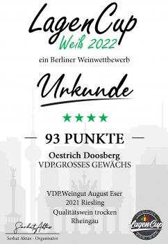 2021 Oestrich Doosberg Riesling GG trocken VDP.GROSSES GEWÄCHS 0,75l