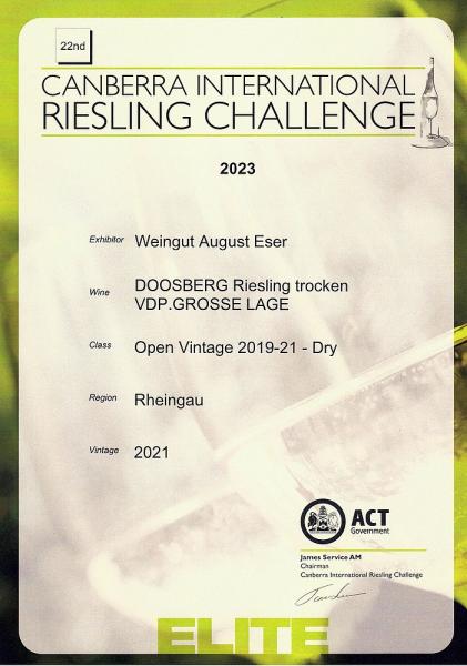 2021 Oestrich Doosberg Riesling GG trocken VDP.GROSSES GEWÄCHS 0,75l