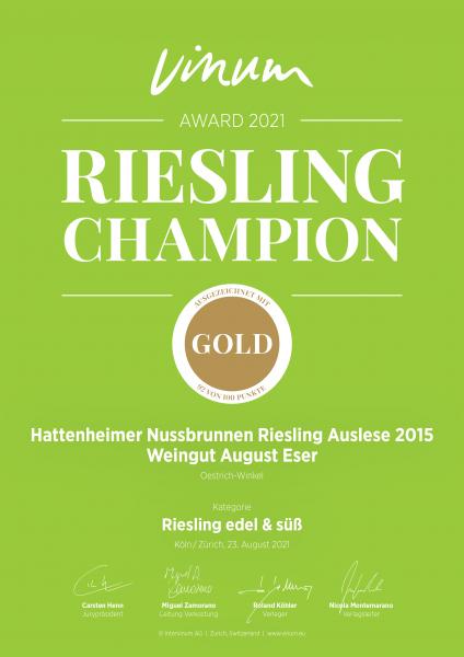 2015 Hattenheim Nussbrunnen Riesling Auslese edelsüß 0.75l